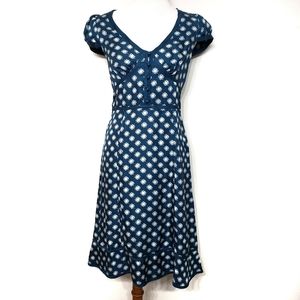 Marc Jacobs Teal Silk Yoko Flower Dress